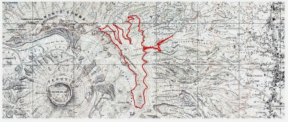 Il percorso su IGM 1:25.000